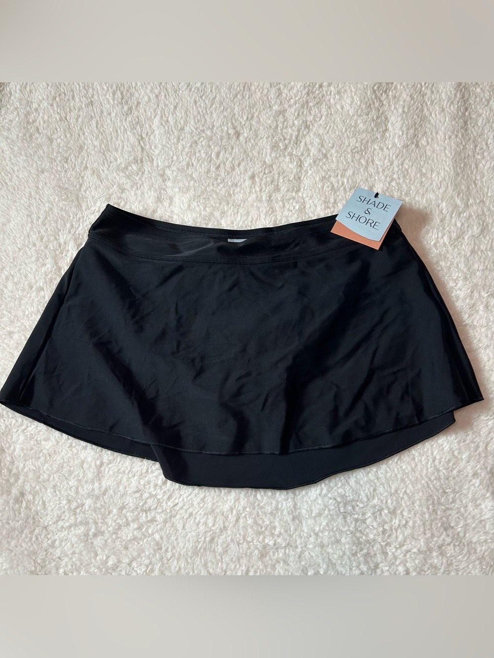 Shade & Shore Women’s Low Rise Skirt Bikini Bottom Full Coverage Medium NEW